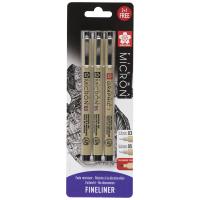 ����� ����������� ����� Pigma Micron 3�� (0.35�� 0.45�� + ����� Pigma Graphic 1��)
