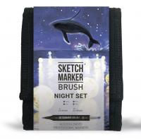 ����� �������� SKETCHMARKER BRUSH Night Set 12�� ���� + ����� ����������