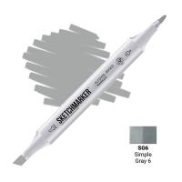 SKETCHMARKER (2 ����:������ � ������,),���� �������:Simple Gray 6 (������� ����� 6), ���: SM-SG06