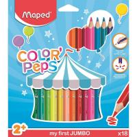 ��������� ������� Maped COLOR PEP'S JUMBO 18��. 3-����.