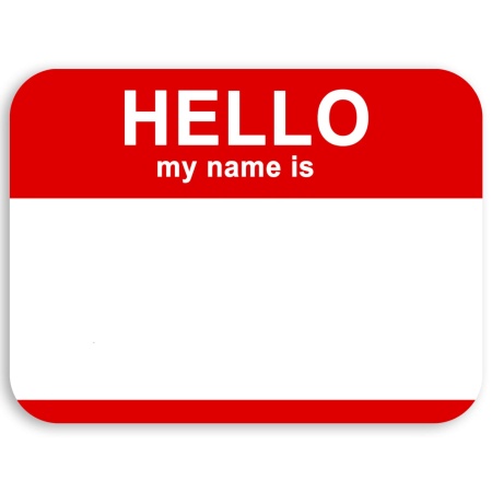������ Hello My Name Is 8x12 ��.