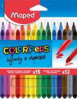 ����� ��� ���������, 12 ����������� Jungle+ 15 �� ���������� Infinity MAPED COLOR'PEPS